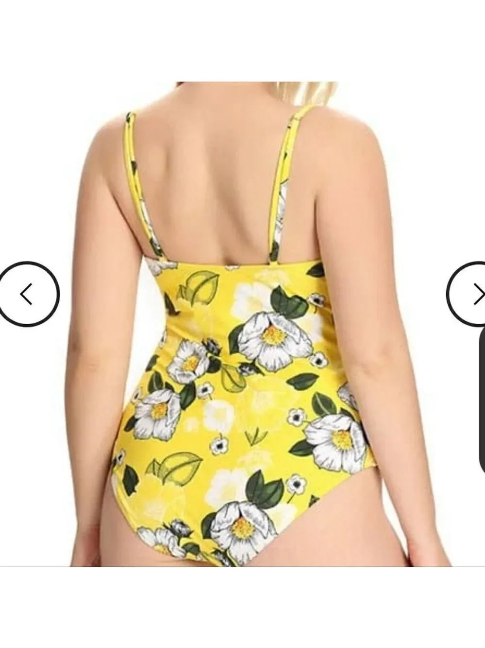 NWT SHEKINI Bathing Suit Lace Up One Piece Size S or 0X